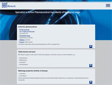 Tablet Screenshot of bbt-biotech.com